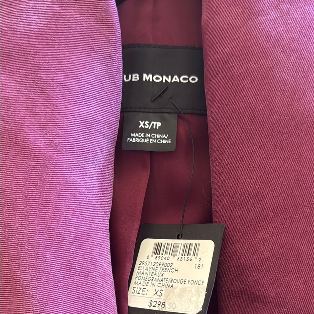 Club Monaco Rich Purple Jacket